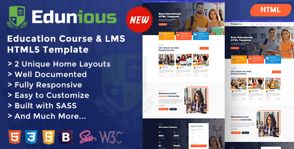 Edunious | Education Course & LMS Template Edunious | Education Course & LMS Template - Business