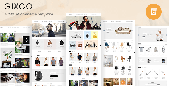 Gixco - Multiple eCommerce HTML5 Template Gixco - Multiple eCommerce HTML5 Template - Retail