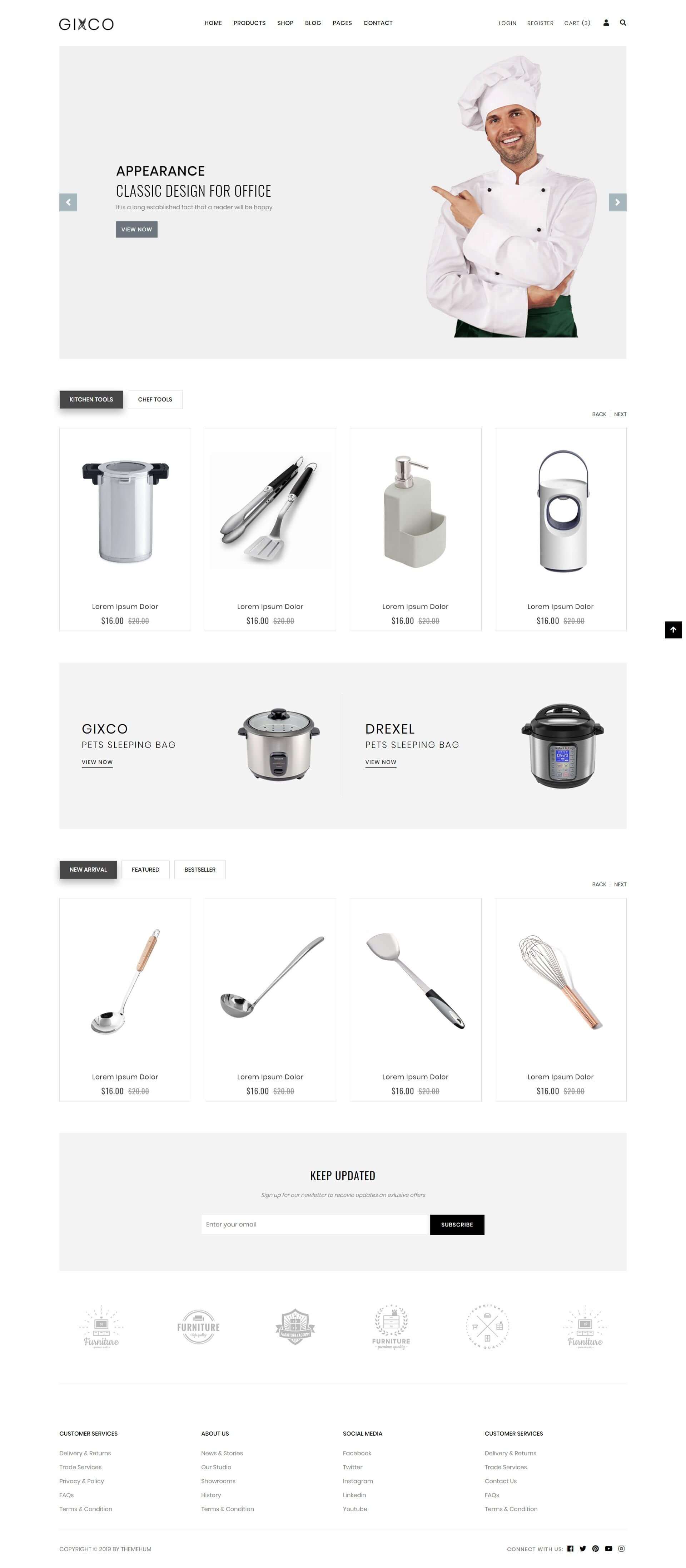 Gixco - Multiple eCommerce HTML5 Template screenshot 4