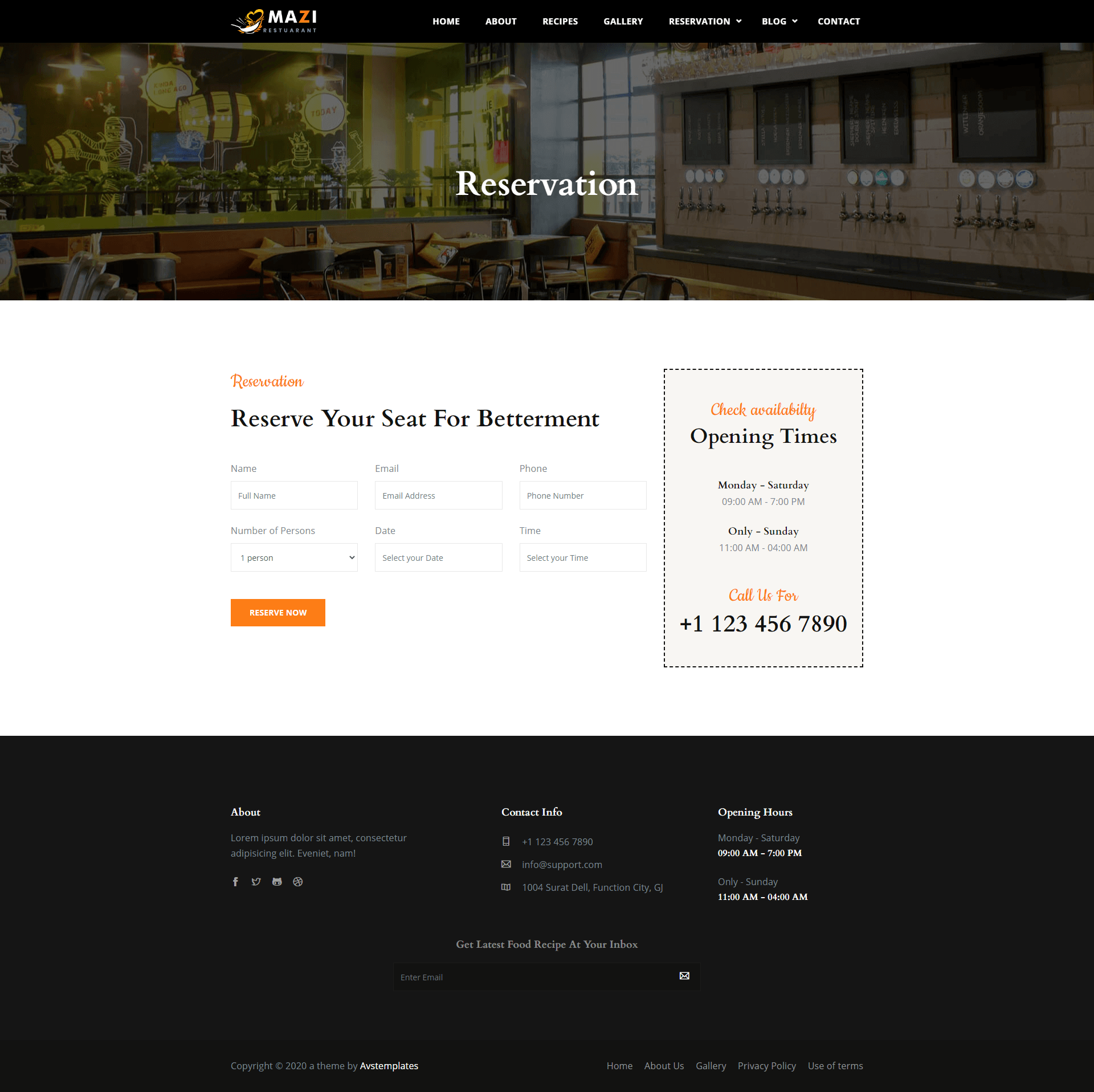 Mazi - Fast Food & Restaurant HTML Template screenshot 5
