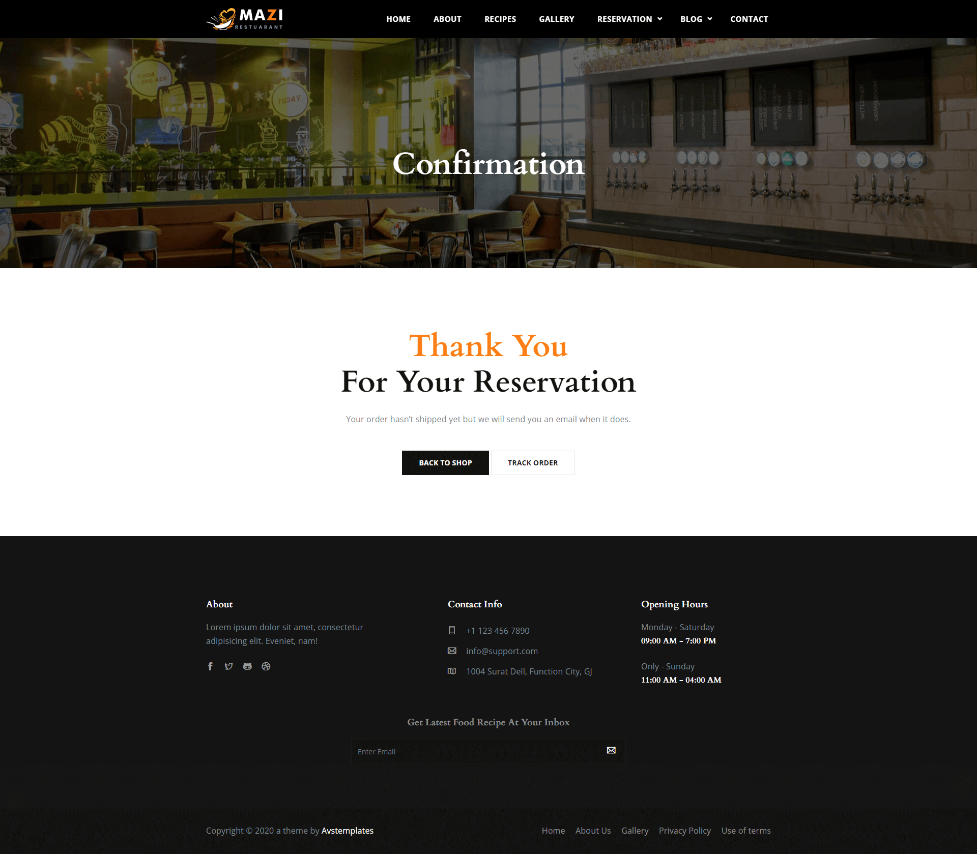 Mazi - Fast Food & Restaurant HTML Template screenshot 9