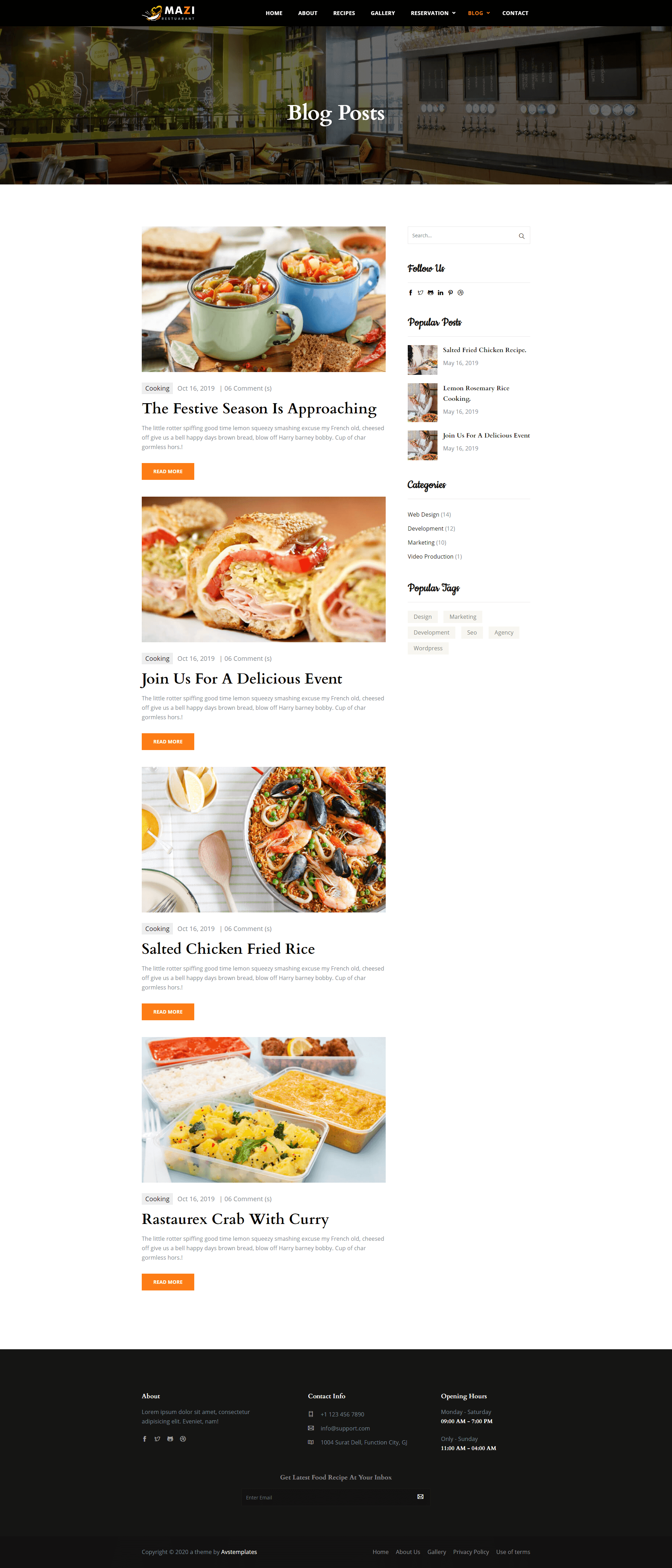 Mazi - Fast Food & Restaurant HTML Template screenshot 10
