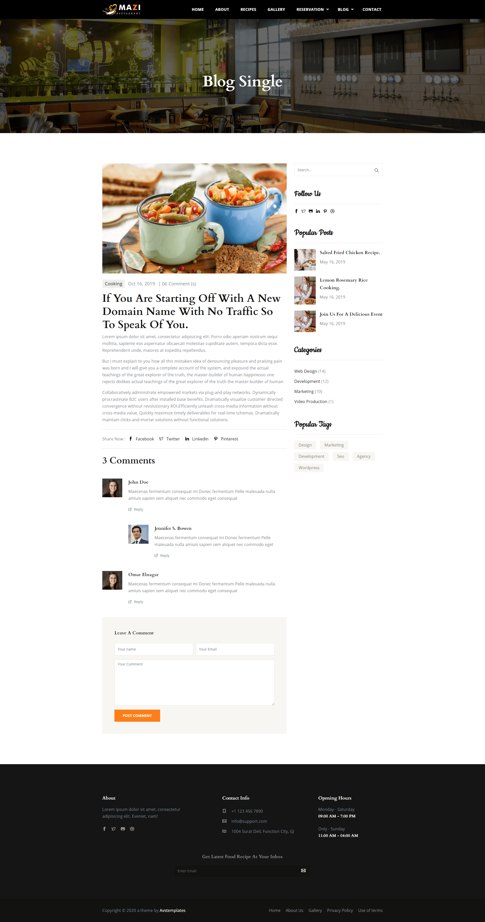 Mazi - Fast Food & Restaurant HTML Template screenshot 11