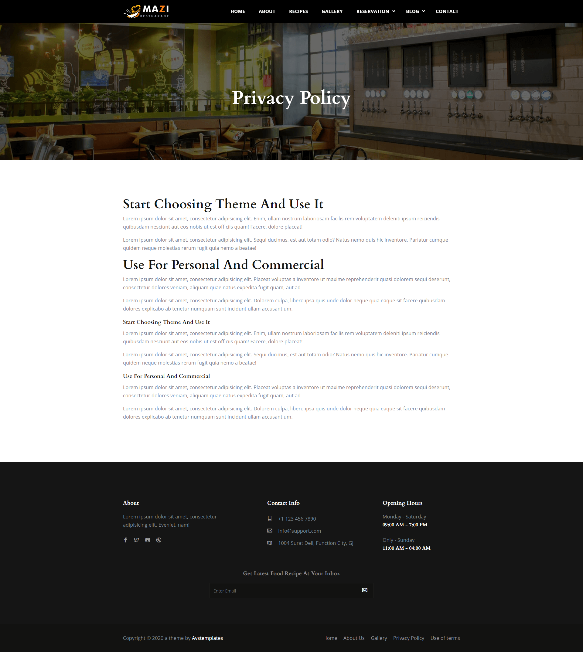 Mazi - Fast Food & Restaurant HTML Template screenshot 13