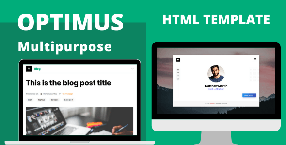 Optimus - Multi purpose HTML template Optimus - Multi purpose HTML template - Html Templates