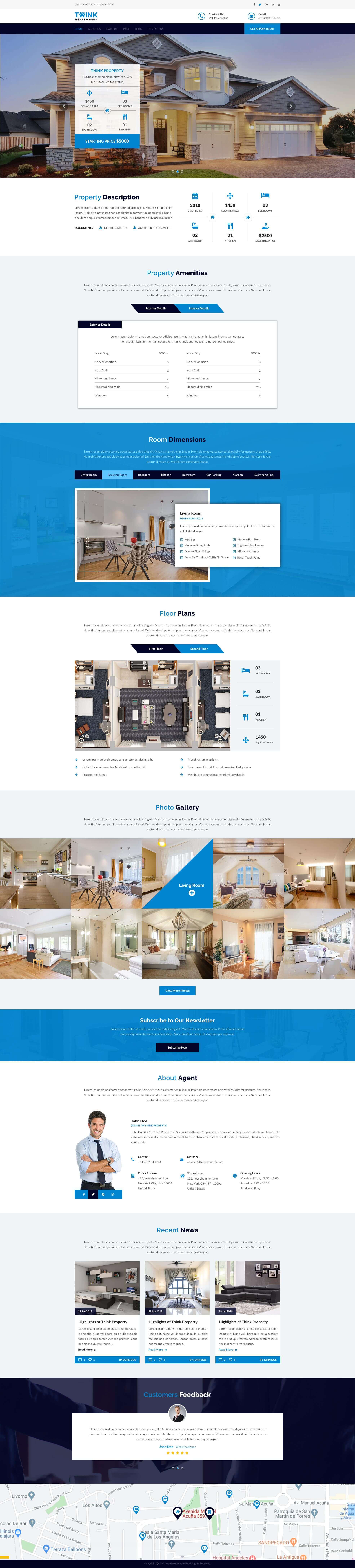 Think - Single Property PSD Template screenshot 4