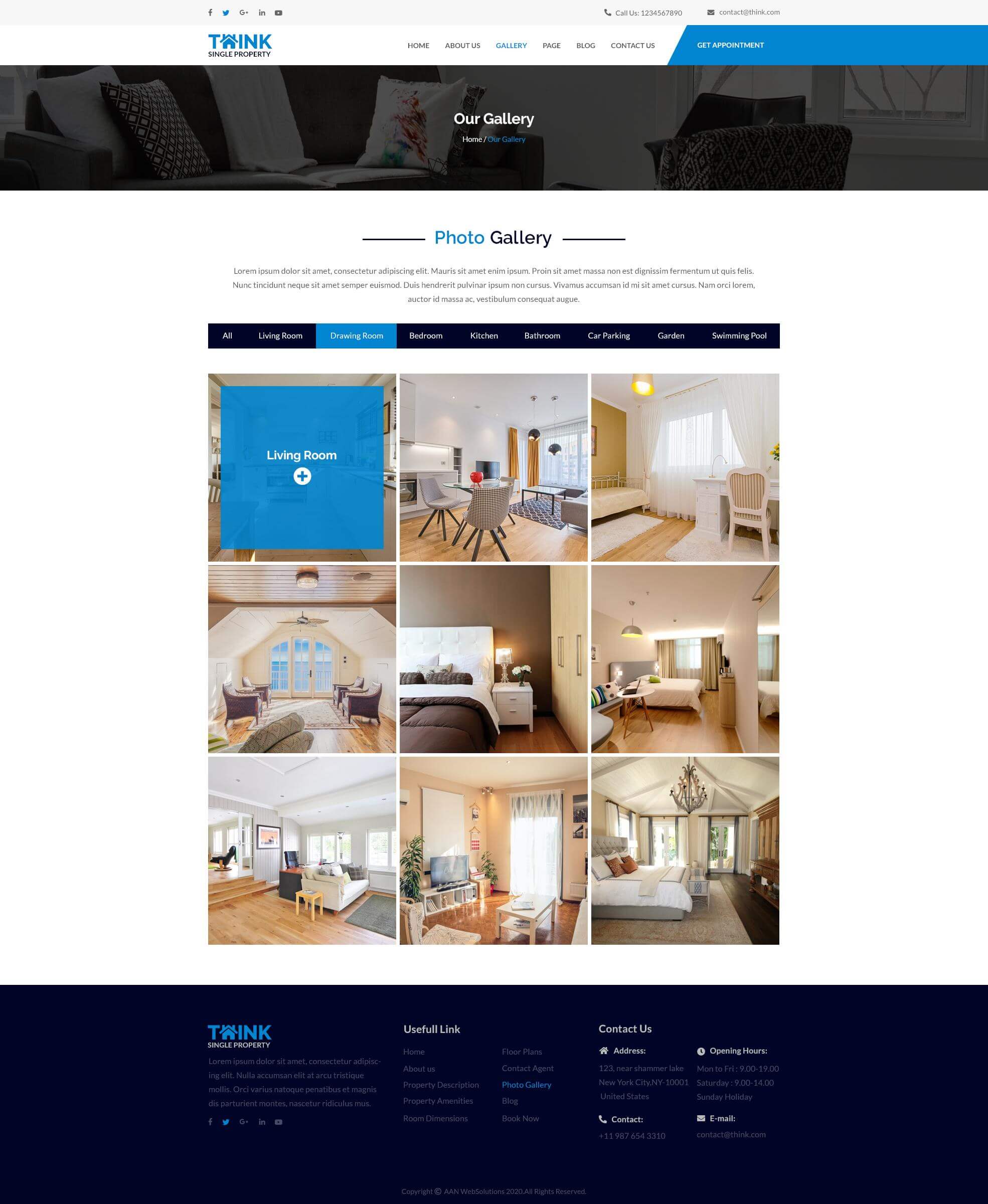 Think - Single Property PSD Template screenshot 6