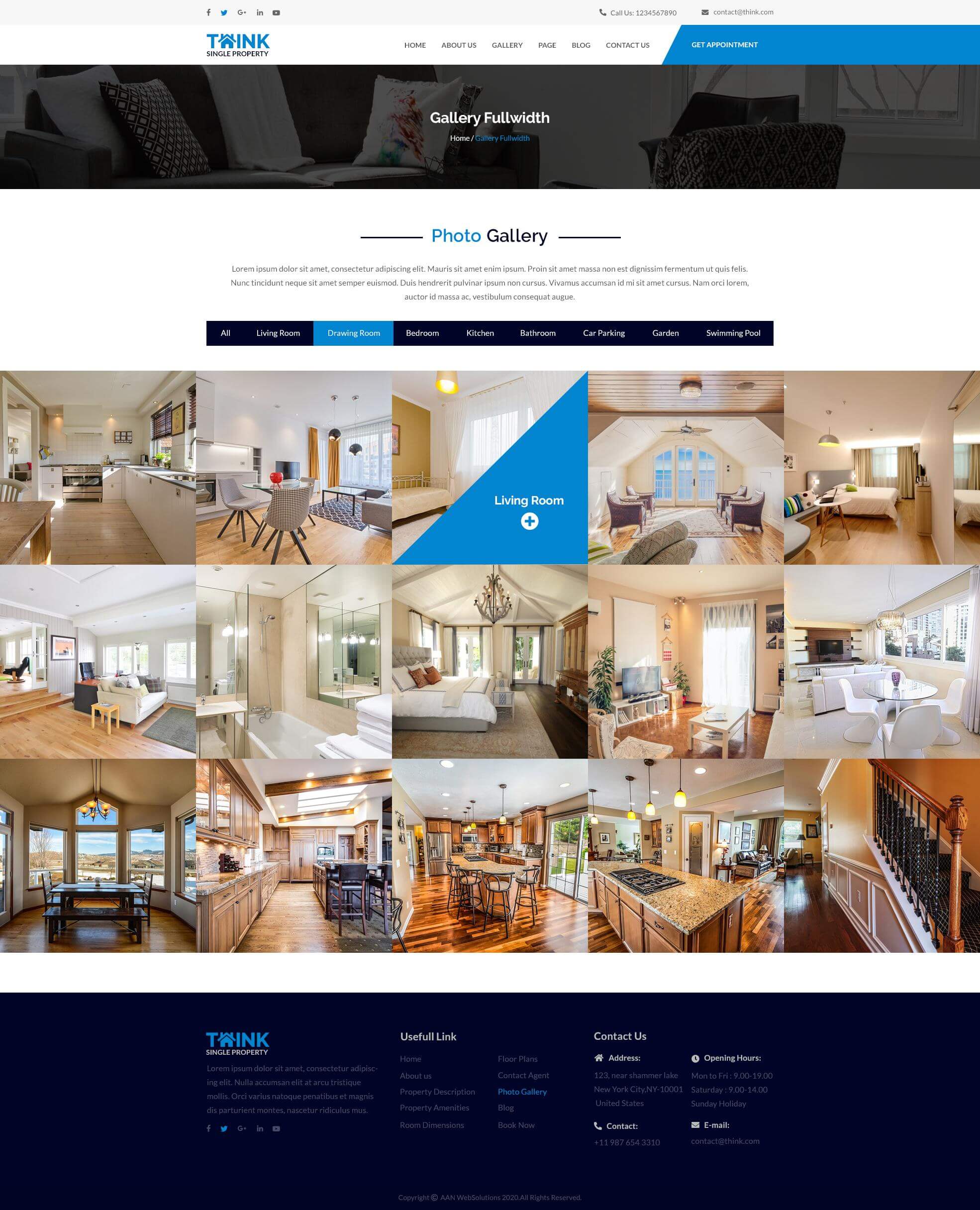 Think - Single Property PSD Template screenshot 7