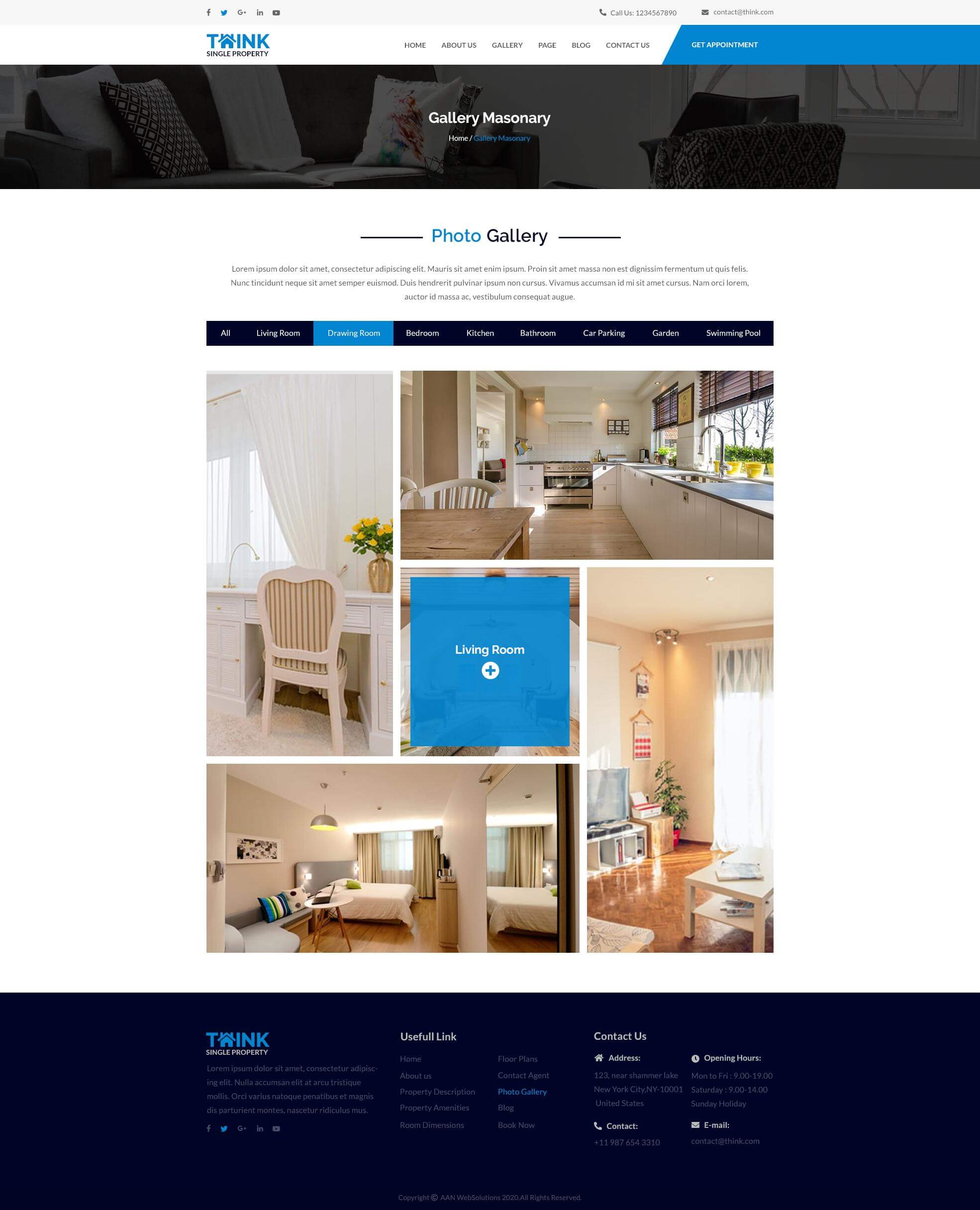 Think - Single Property PSD Template screenshot 9