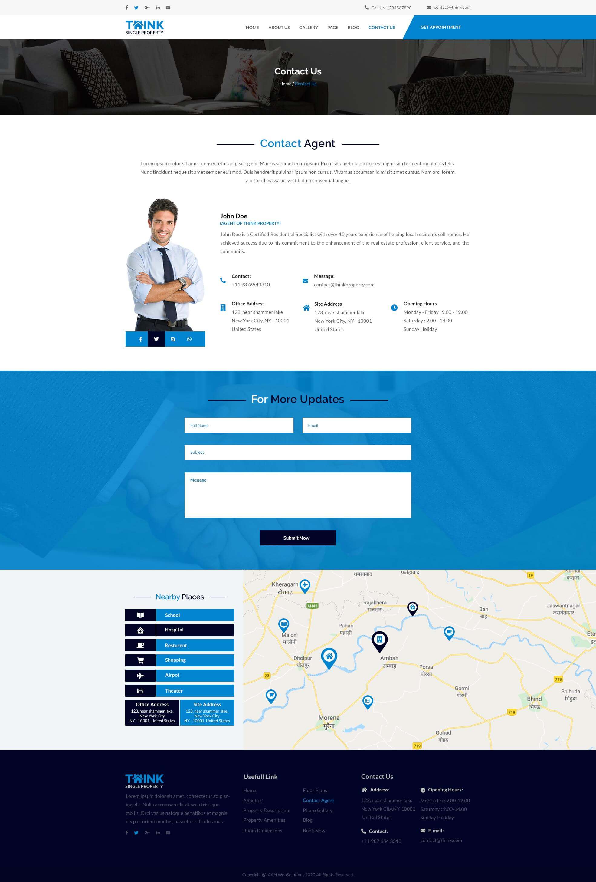 Think - Single Property PSD Template screenshot 14