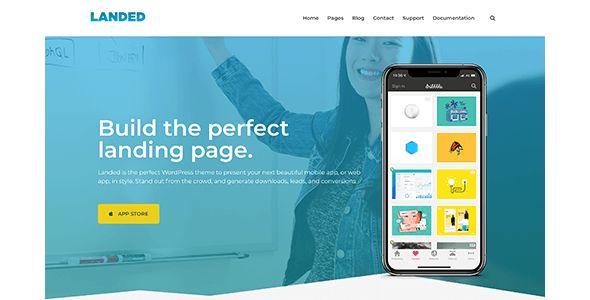 Landed - WordPress App Landing page Landed - WordPress App Landing page