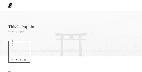 Puppin - Minimal Portfolio Template Puppin - Minimal Portfolio Template - Portfolio