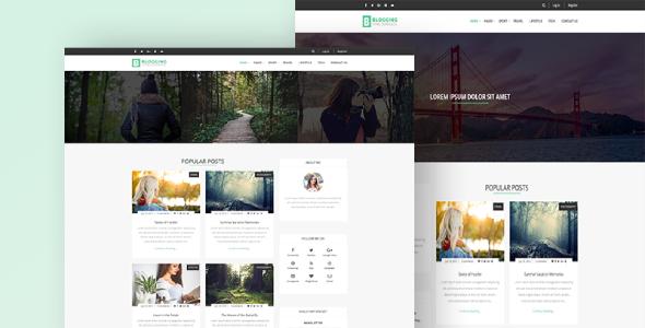 Blogging - Responsive Blog Template Blogging - Responsive Blog Template