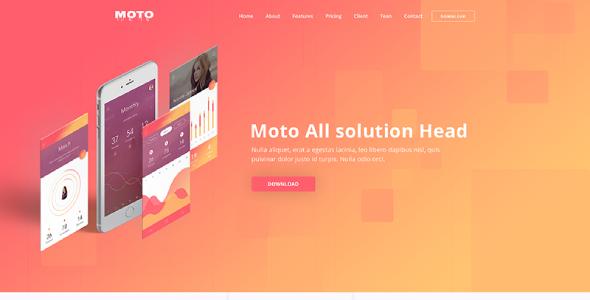 Moto – Multipurpose App Landing Page Template Moto – Multipurpose App Landing Page Template - Apps