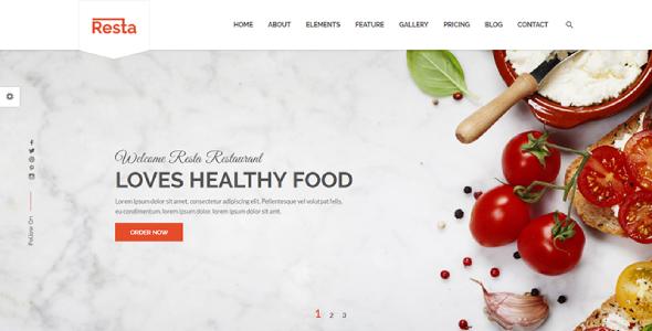 Resta – Restaurant HTML Template Resta – Restaurant HTML Template