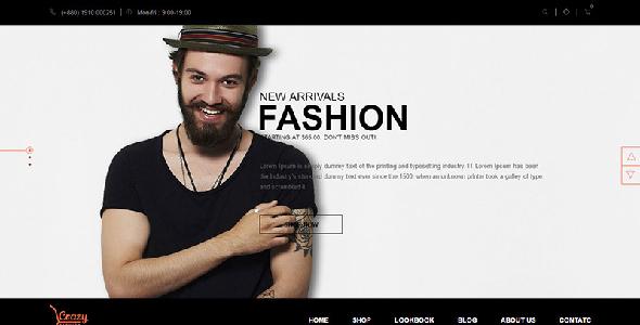 Crazy Fashion - eCommerce HTML5 Template Crazy Fashion - eCommerce HTML5 Template - Fashion