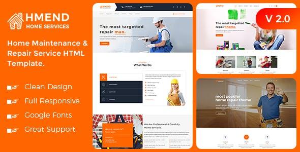 Hmend - Home Maintenance & Repair Service HTML Template Hmend - Home Maintenance & Repair Service HTML Template - Business