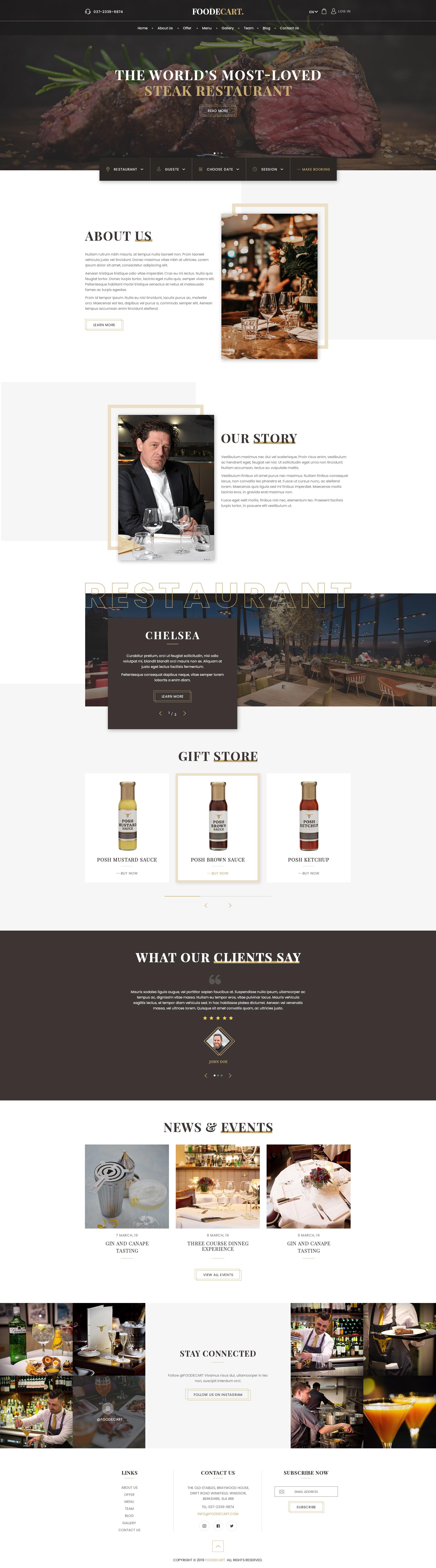 Foodecart - Restaurants & Food PSD Templates screenshot 2