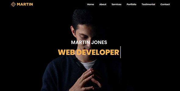 Martin - Personal Portfolio Bootstrap 4 Template