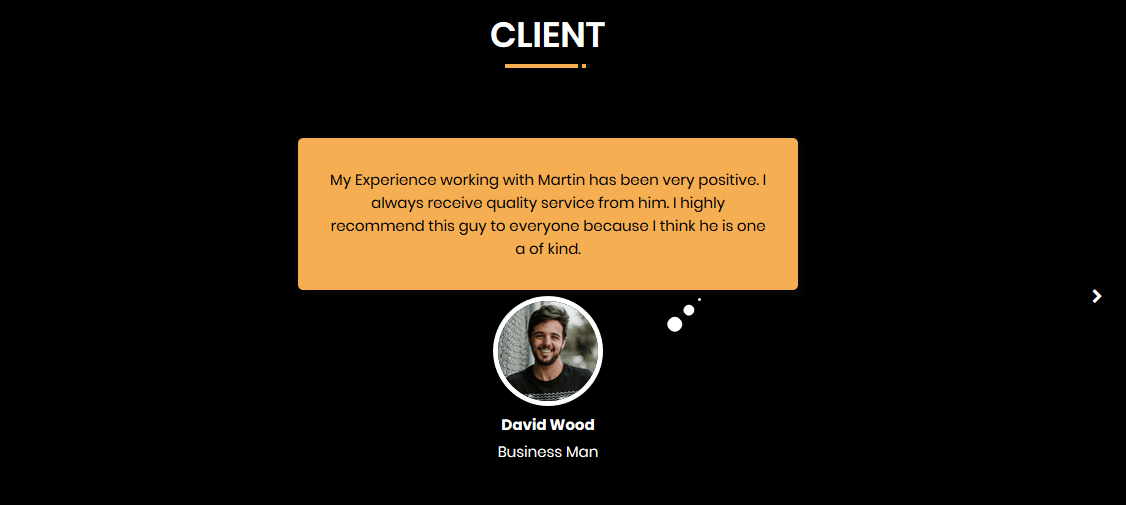 Martin - Personal Portfolio Bootstrap 4 Template screenshot 3