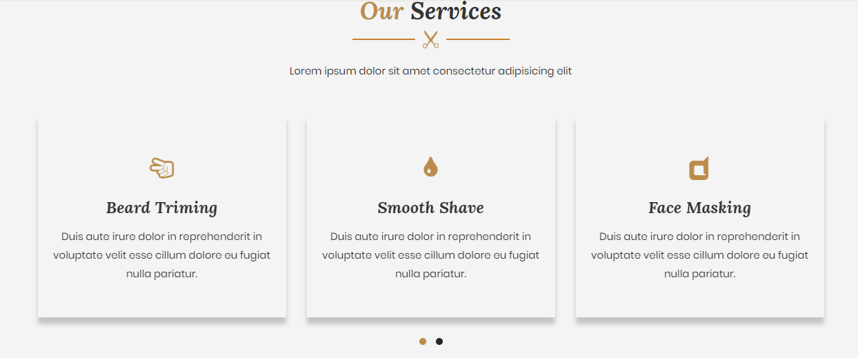 Alexandra - Barber Shop HTML Template screenshot 2