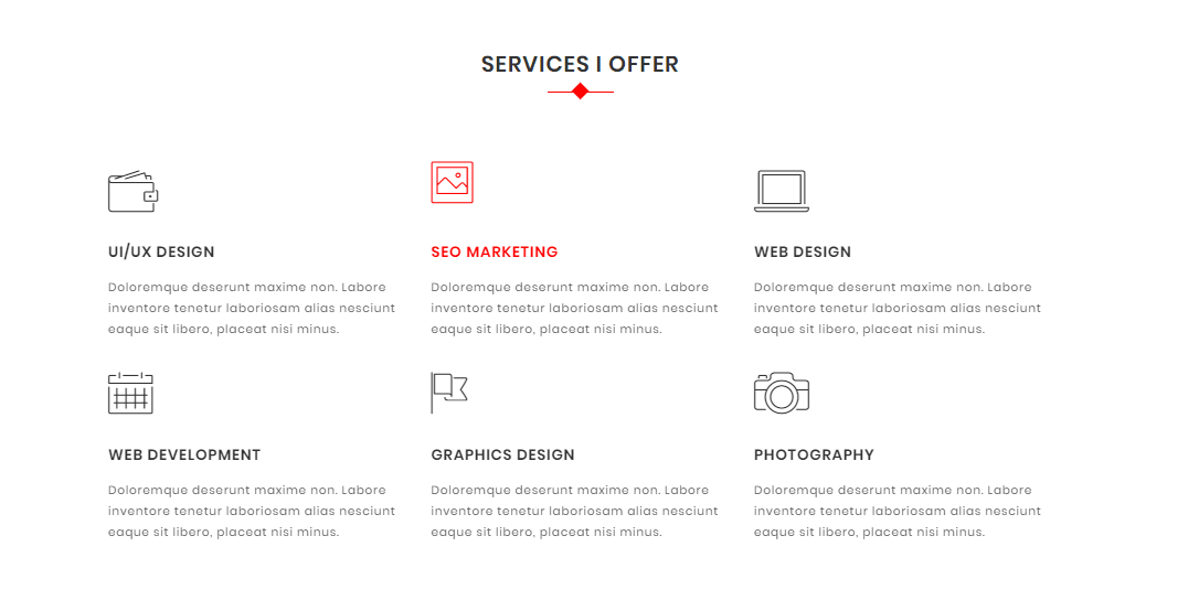 Alo - Personal Portfolio HTML Template screenshot 2