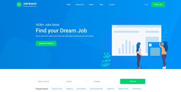 Job Board 2 - Recruiting Agency HTML Template