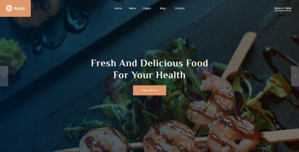 Resta - Indian Restaurant Website Template Resta - Indian Restaurant Website Template - Restaurants And Cafes