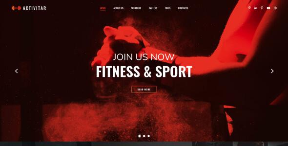 Activitar - Fitness Club HTML Template