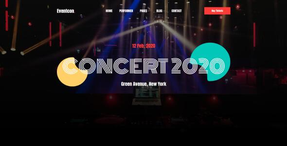 Eventcon - Music Events Website Template Eventcon - Music Events Website Template