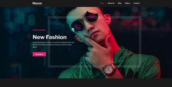 Hazze - Fashion Agency Website Template Hazze - Fashion Agency Website Template - Portfolio