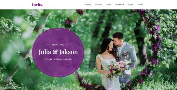 Invites - Wedding Planners HTML Template Invites - Wedding Planners HTML Template - Wedding