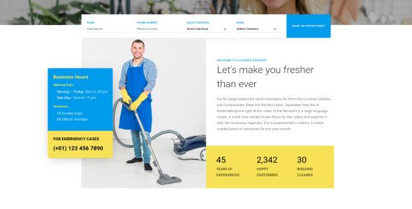 Cleaning Company - Cleaning Service HTML Template Cleaning Company - Cleaning Service HTML Template - Business
