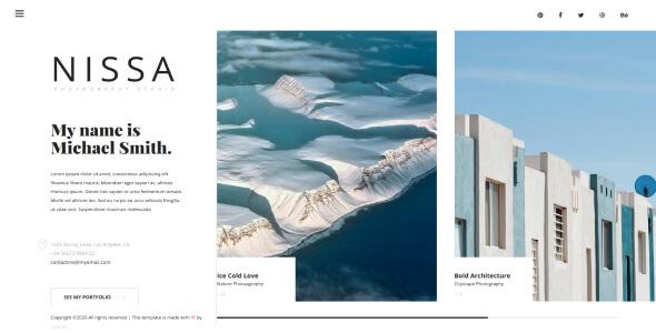 Nissa - Personal Portfolio HTML Template