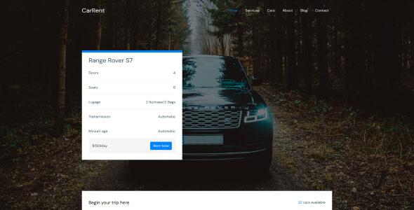 Carrent - Car Rental HTML Template Carrent - Car Rental HTML Template