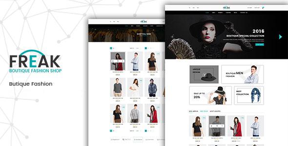 Freak – Boutique eCommerce Template Freak – Boutique eCommerce Template - Fashion