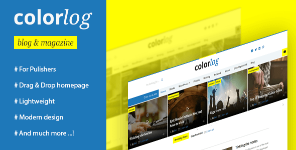 Colorlog - Blogging WordPress Theme Colorlog - Blogging WordPress Theme - Personal