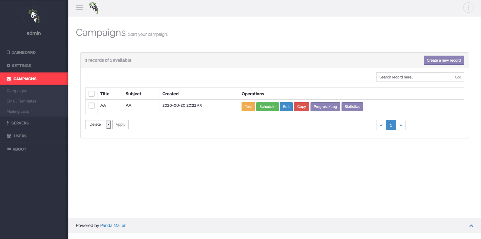 Panda Mailer PHP Script screenshot 1
