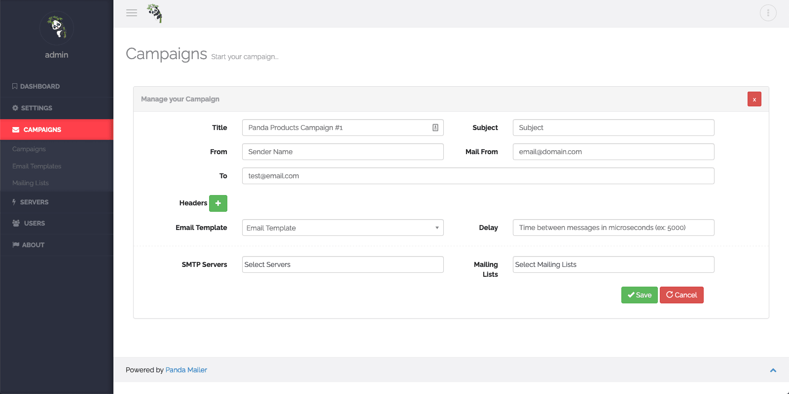 Panda Mailer PHP Script screenshot 3