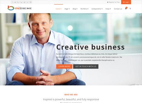 Intheme Multipurpose corporate and creative template screenshot 5