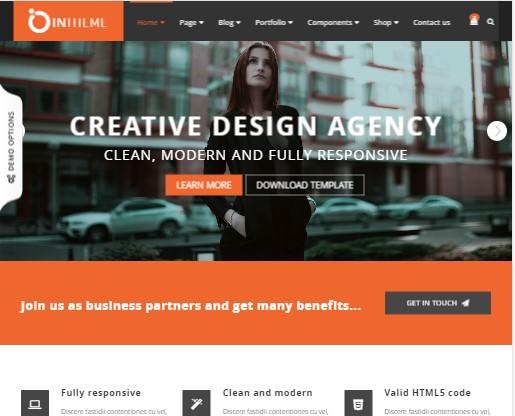 Intheme Multipurpose corporate and creative template screenshot 6