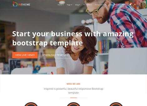 Intheme Multipurpose corporate and creative template screenshot 7