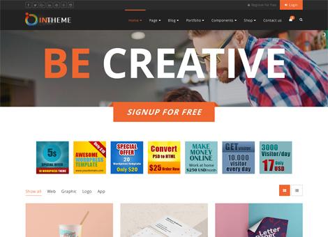 Intheme Multipurpose corporate and creative template screenshot 11