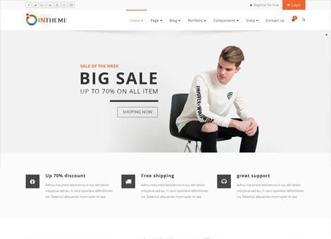 Intheme Multipurpose corporate and creative template screenshot 17