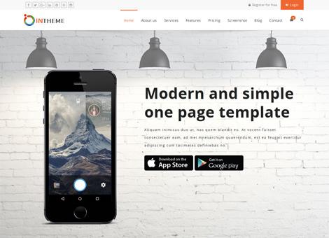Intheme Multipurpose corporate and creative template screenshot 26