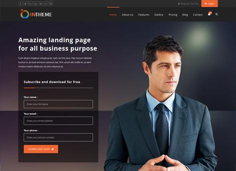 Intheme Multipurpose corporate and creative template screenshot 28