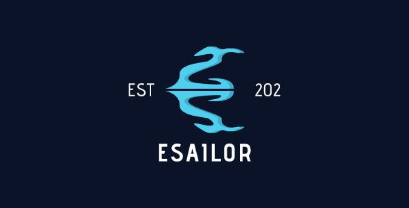 Letter E Anchor - ESAILOR Logo Letter E Anchor - ESAILOR Logo