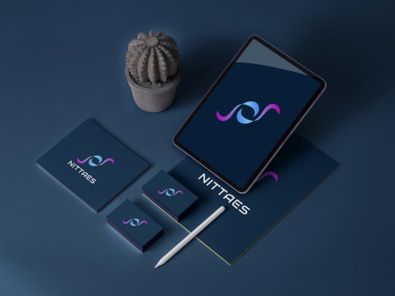 Letter N Gradient Tech - NITTAES Logo screenshot 2