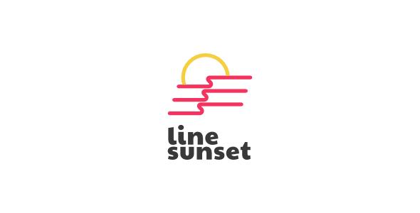 Sunset - line sunset Logo Sunset - line sunset Logo