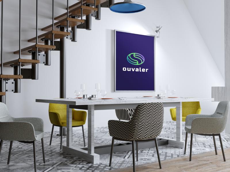 Oval line shape - ouvaler Logo screenshot 5